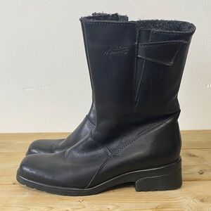 Vintage Martino genuine leather winter Black Women's Boots size 7